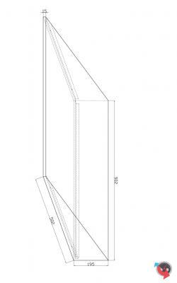 Schrägdach-Aufsatz für 90 cm breite Spinde !